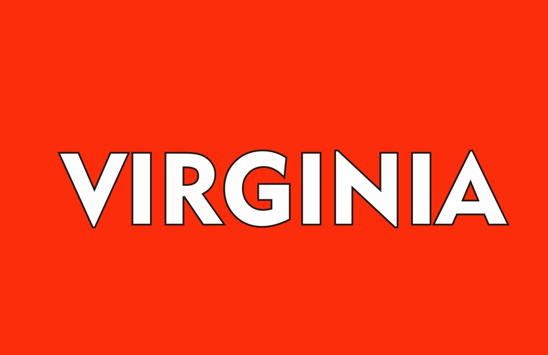 Virginia Wordmark Logo V2 t shirts iron on transfers